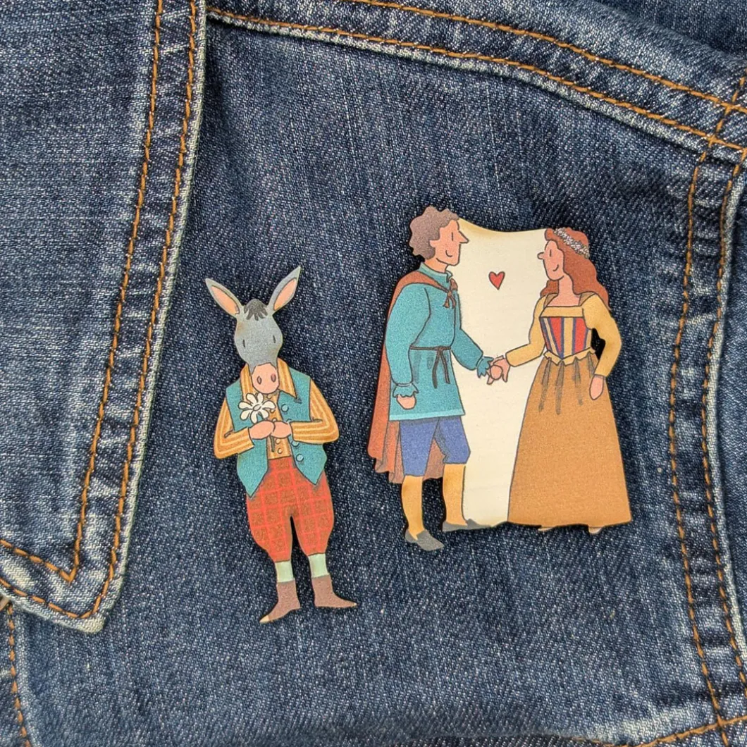 Bottom' Character Single Pin Badge