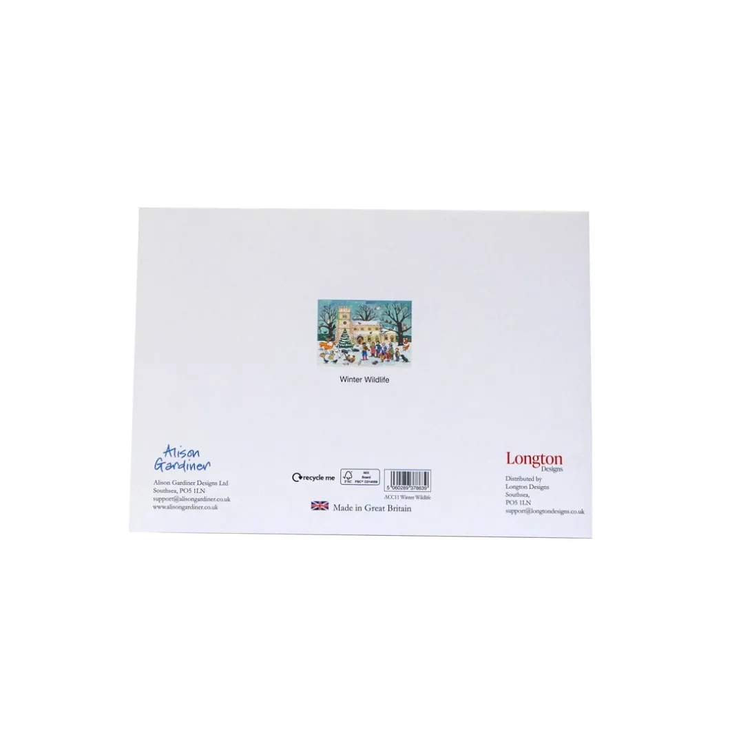 Winter Wildlife Advent Calendar Card